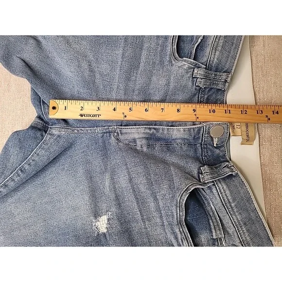 Democracy Jeans Flair Leg Ab Technology Denim Women's Size 12 High Rise Jeans - Picture 9 of 12